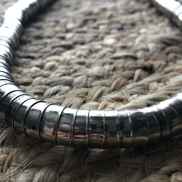 Silver statement necklace- long! - Picture 2 of 4